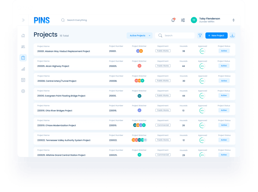 PINSADVANTAGE-COI-PROJECTS